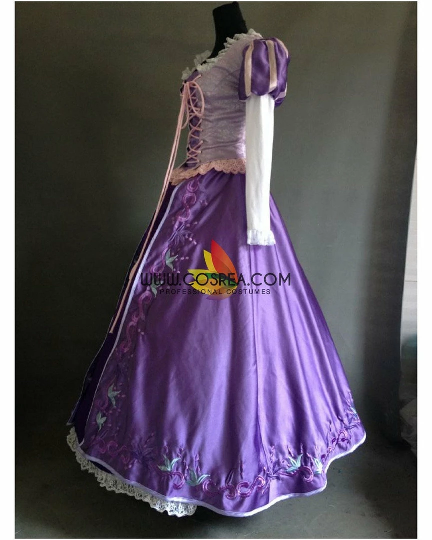 Cosrea Rapunzel Classic Embroidered Cosplay Costume Disney Inspired
