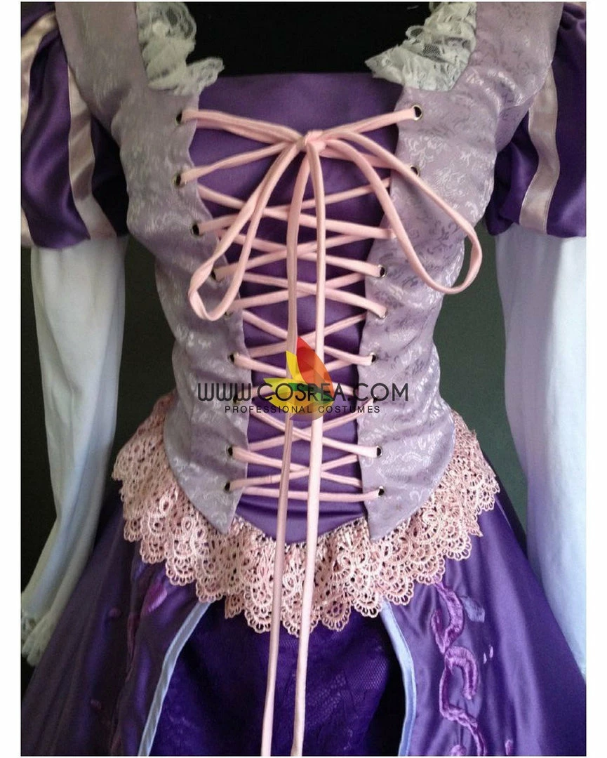 Cosrea Rapunzel Classic Embroidered Cosplay Costume Disney Inspired