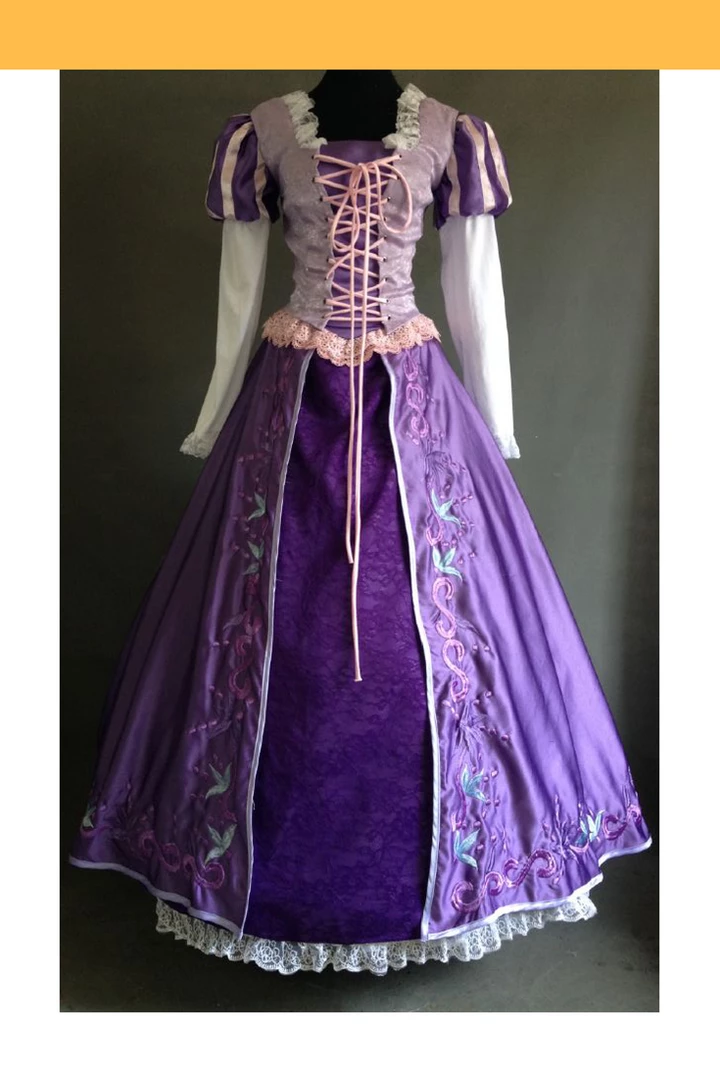 Cosrea Rapunzel Classic Embroidered Cosplay Costume Disney Inspired