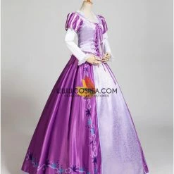 Cosrea Rapunzel Classic Floral Brocade Cosplay Costume Disney Inspired