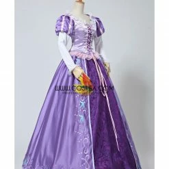 Cosrea Rapunzel Embroidered Brocade Satin Cosplay Costume