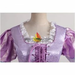 Cosrea Disney Inspired Rapunzel Lilac Purple Brocade Cosplay Costume