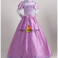 Cosrea Disney Inspired Rapunzel Lilac Purple Brocade Cosplay Costume