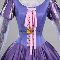 Cosrea Rapunzel Orchid Purple Satin Cosplay Costume Disney Inspired