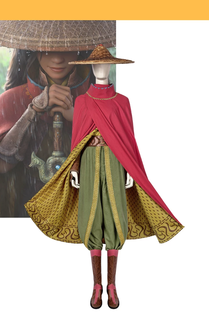 Cosrea Raya And The Last Dragon Linen Version Cosplay Costume