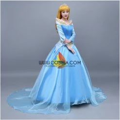 Cosrea Sleeping Beauty Aurora Blue Tulle Overlayer Cosplay Costume