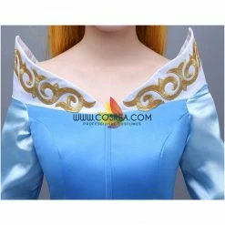 Cosrea Sleeping Beauty Aurora Blue Tulle Overlayer Cosplay Costume