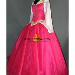 Cosrea Disney Inspired Sleeping Beauty Aurora Multilayer With Train Cosplay Costume