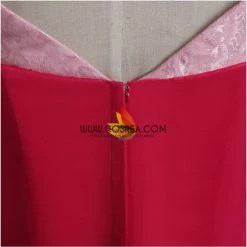 Cosrea Disney Inspired Sleeping Beauty Aurora Park Inspired Brocade Satin Cosplay Costume