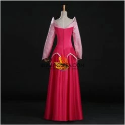 Cosrea Disney Inspired Sleeping Beauty Aurora Park Inspired Brocade Satin Cosplay Costume