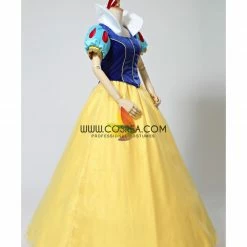 Cosrea Disney Inspired Snow White Brocade Satin Cosplay Costume