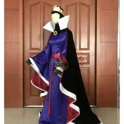 Cosrea Disney Inspired Snow White Evil Queen Brocade Satin Cosplay Costume