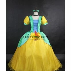 Cosrea Step Sister Drizella Gradient Satin Cosplay Costume Disney Inspired