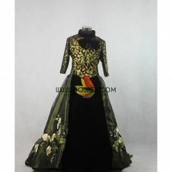 Cosrea Stepmother's Live Action Movie Dress Set With Custom Embroidered Floral Accents