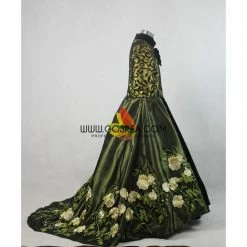 Cosrea Stepmother's Live Action Movie Dress Set With Custom Embroidered Floral Accents