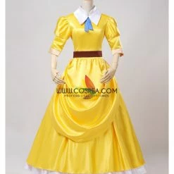 Cosrea Disney Inspired Tarzan Jane Porter Satin Cosplay Costume