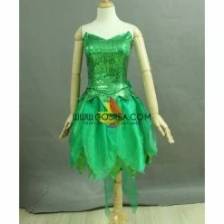 Cosrea Tinkerbell Classic Sequin Fabric Cosplay Costume Disney Inspired
