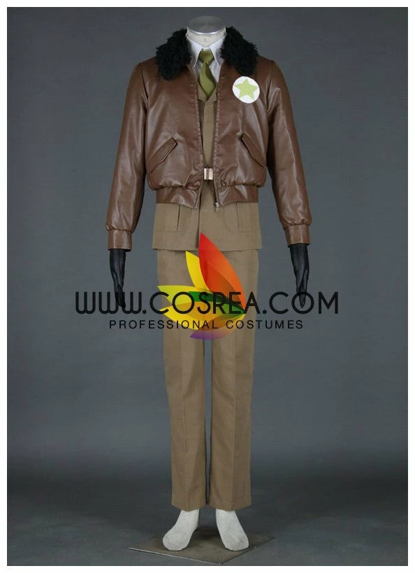 Cosrea Cosplay Costumes Hetalia USA PU Leather Cosplay Costume