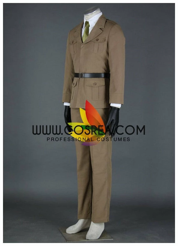 Cosrea Cosplay Costumes Hetalia USA PU Leather Cosplay Costume