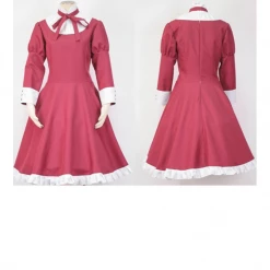 Cosrea Hetalia Liechtenstein Sakura Red Cosplay Costume