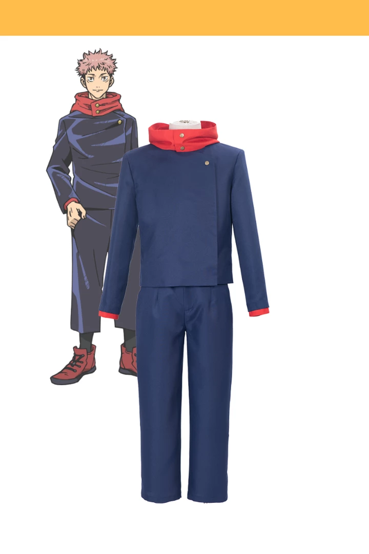 Cosrea Cosplay Costumes Jujutsu Kaisen Yuji Itadori Navy Blue Version Cosplay Costume