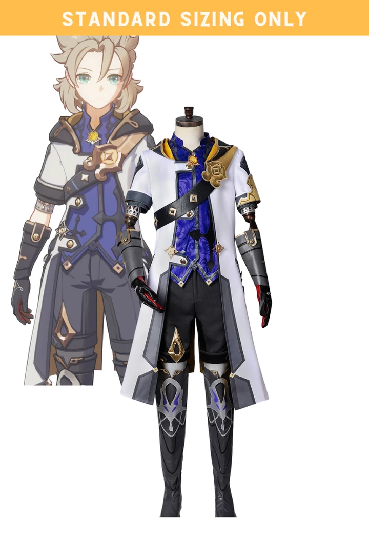 Cosrea Cosplay Costumes Albedo Genshin Impact Standard Size Only Cosplay Costume