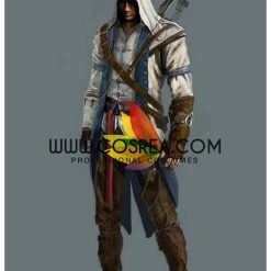 Cosrea Assassin's Creed III Connor White Cosplay Costume Cosplay Costumes