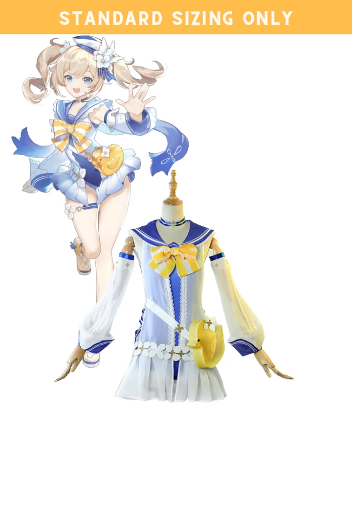 Cosrea Cosplay Costumes Barbara Summer Swimsuit Genshin Impact Standard Size Only Cosplay Costume