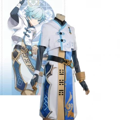 Cosrea Cosplay Costumes Chongyun Genshin Impact Limited Custom Sizing Cosplay Costume