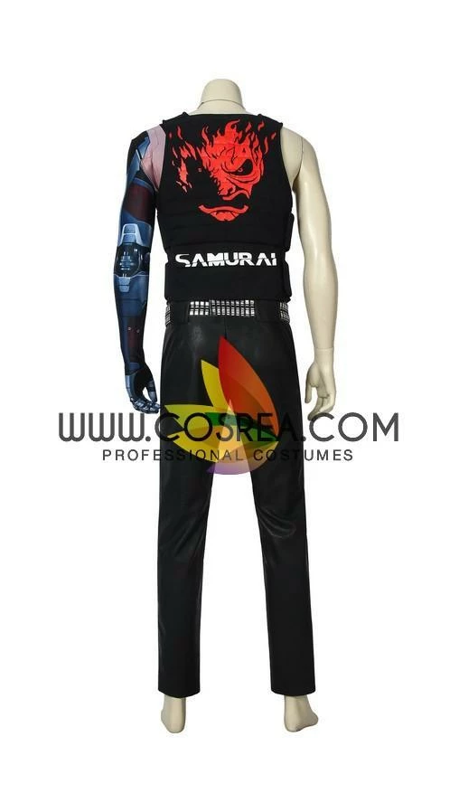 Cosrea Cosplay Costumes Cyberpunk 2077 Jonny Silverhand PU Leather Cosplay Costume