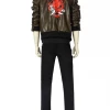 Cosrea Cyberpunk 2077 Male PU Leather Cosplay Costume