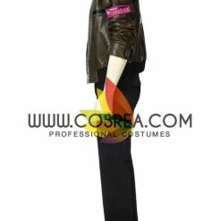 Cosrea Cyberpunk 2077 Male PU Leather Cosplay Costume