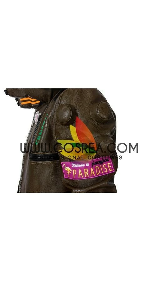 Cosrea Cyberpunk 2077 Male PU Leather Cosplay Costume