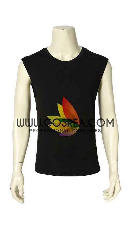 Cosrea Cyberpunk 2077 Male PU Leather Cosplay Costume