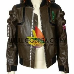 Cosrea Cyberpunk 2077 Male PU Leather Cosplay Costume