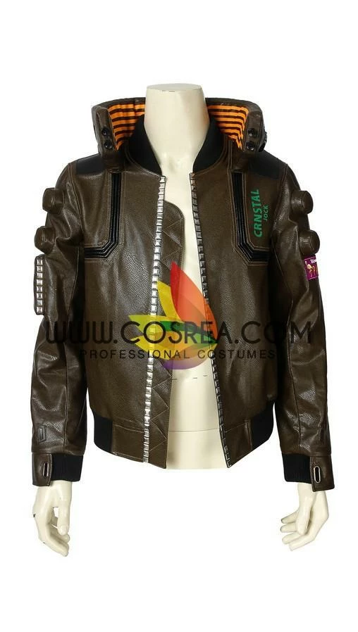 Cosrea Cyberpunk 2077 Male PU Leather Cosplay Costume