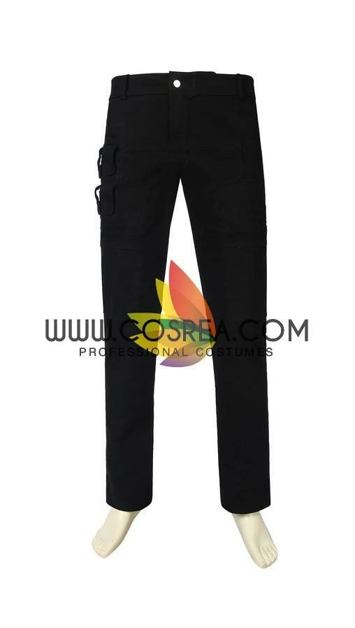 Cosrea Cyberpunk 2077 Male PU Leather Cosplay Costume