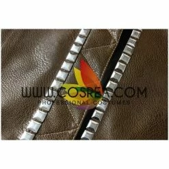 Cosrea Cyberpunk 2077 Male PU Leather Cosplay Costume