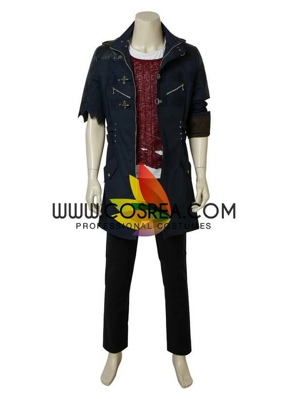 Cosrea Cosplay Costumes Devil May Cry 5 Nero Dark Navy Cosplay Costume