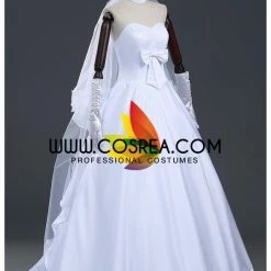 Cosrea Cosplay Costumes Fate Night Saber Anniversary Wedding Cosplay Costume