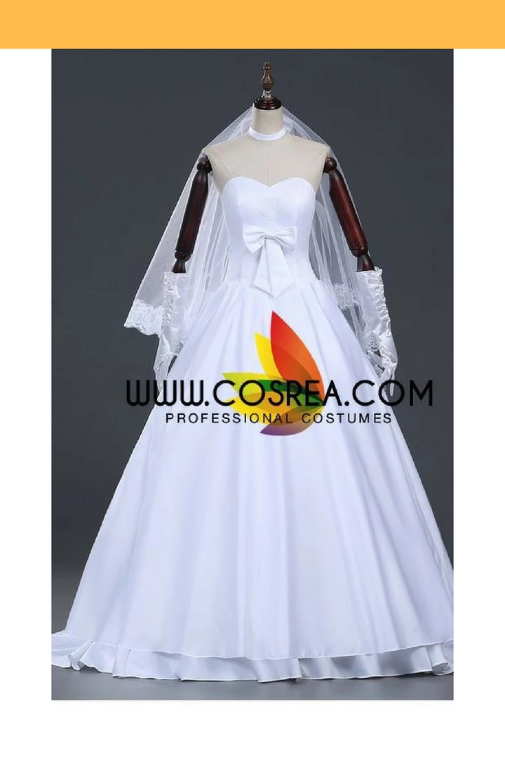 Cosrea Cosplay Costumes Fate Night Saber Anniversary Wedding Cosplay Costume