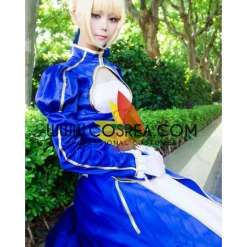 Cosrea Cosplay Costumes Fate Night Saber Classic Blue Cosplay Costume