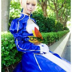 Cosrea Cosplay Costumes Fate Night Saber Classic Blue Cosplay Costume