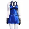 Cosrea Final Fantasy 7 Remake Tifa HoneyBee Blue Dress Cosplay Costume
