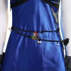 Cosrea Final Fantasy 7 Remake Tifa HoneyBee Blue Dress Cosplay Costume