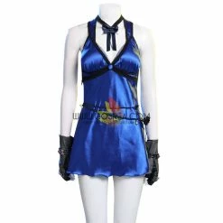 Cosrea Final Fantasy 7 Remake Tifa HoneyBee Blue Dress Cosplay Costume