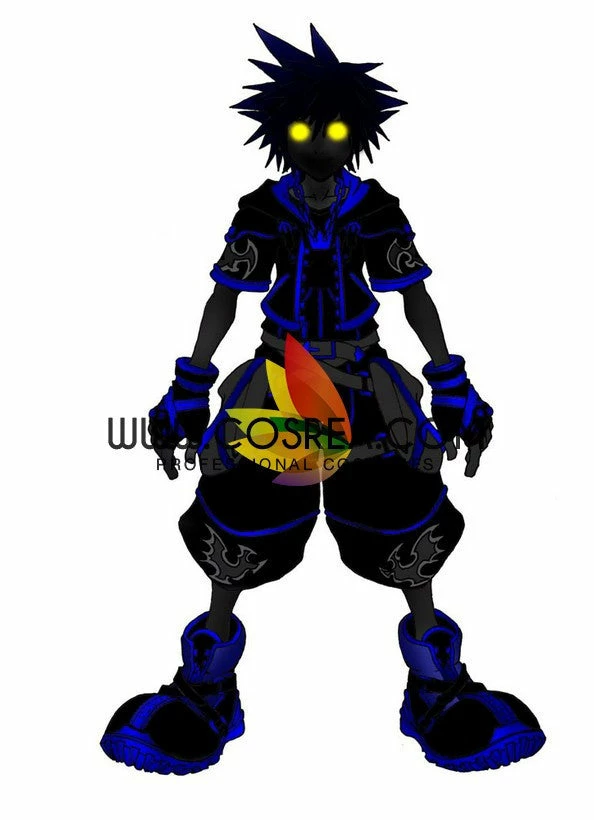 Cosrea Kingdom Hearts II Sora Wisdom Shadow Form Cosplay Costume