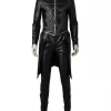 Cosrea Cosplay Costumes Black Bolt Inhumans PU Leather Cosplay Costume