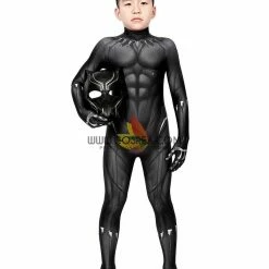 Cosrea Black Panther Kids Size Digital Printed Cosplay Costume Cosplay Costumes