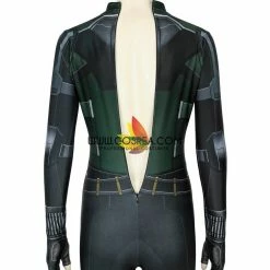Cosrea Black Widow 2021 Movie Stealth Green Version Digital Printed Bodysuit Cosplay Costumes